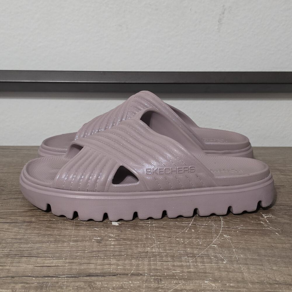 Skechers Foamies Platform Women's Slip-On Cushioning Sandals Shoes Size 10